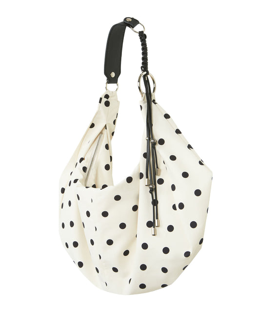 Notknowing -  Braided Dot Shoulder Bag (IVORY)