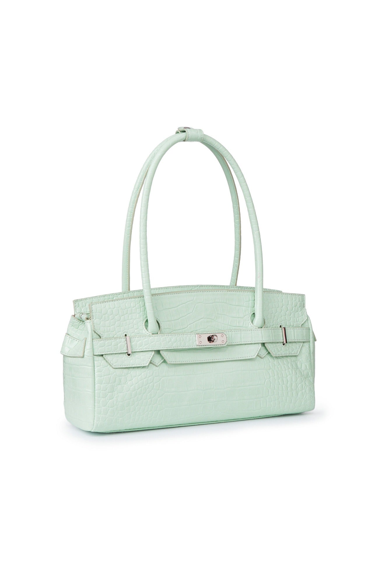 Deinet - CROCODILE PATTERN TWO-WAY BAG IN MINT