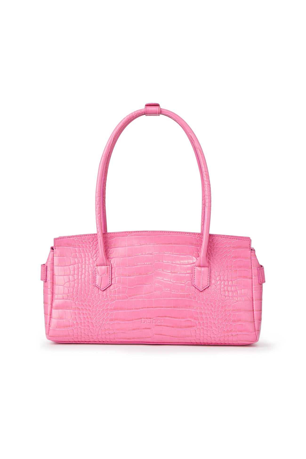 Deinet - CROCODILE PATTERN TWO-WAY BAG IN HOT PINK