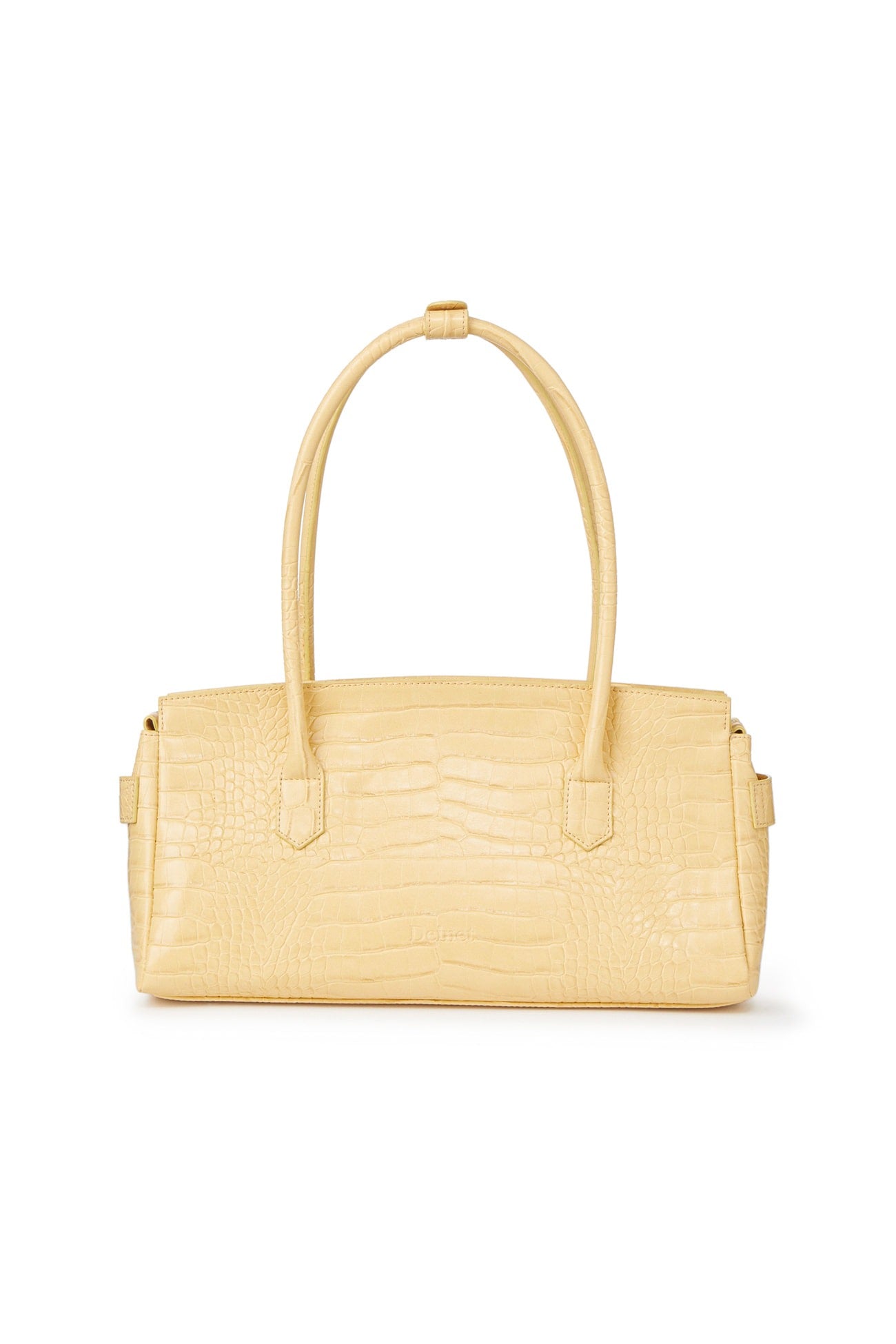 Deinet - CROCODILE PATTERN TWO-WAY BAG IN BUTTER