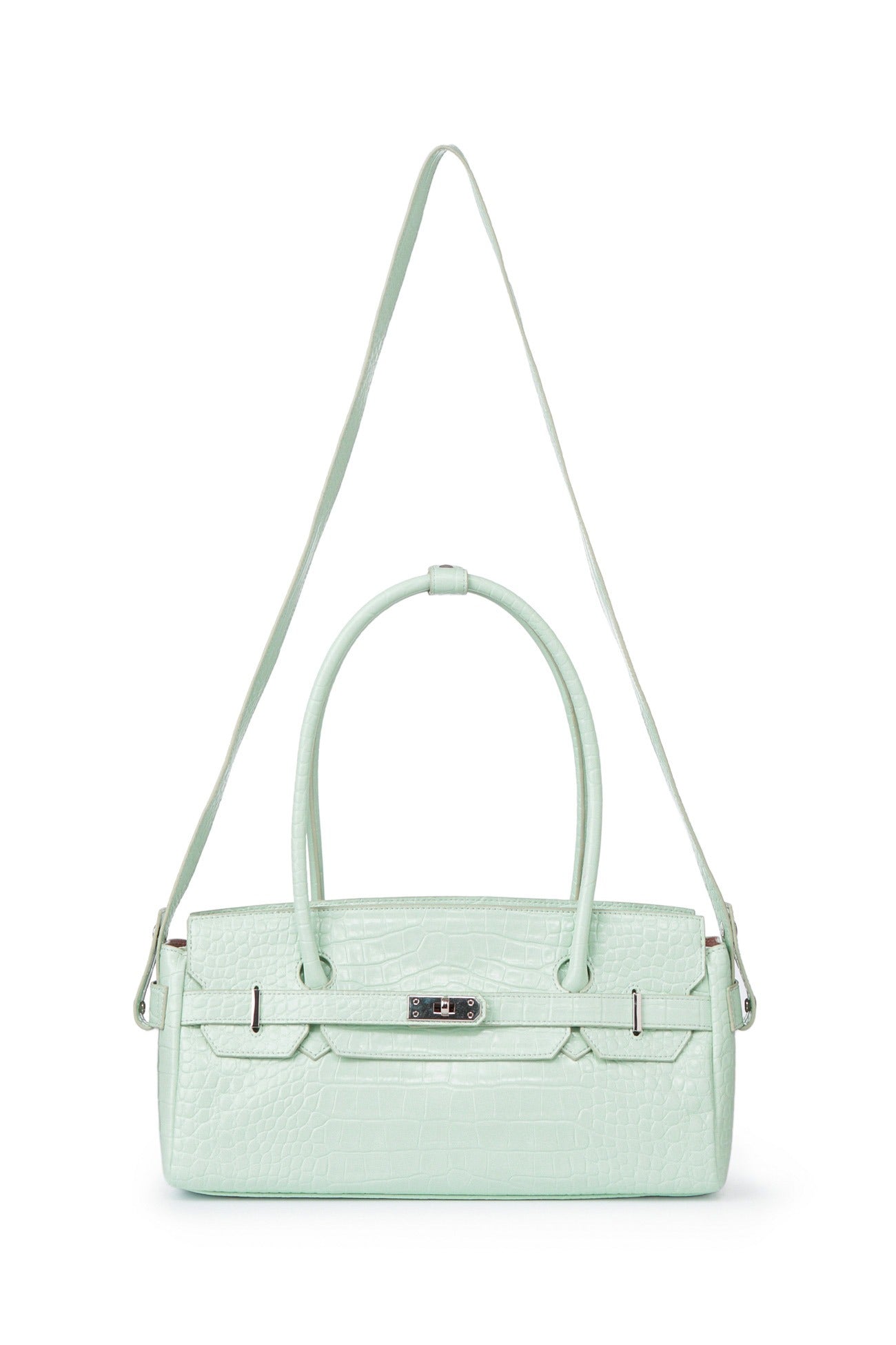 Deinet - CROCODILE PATTERN TWO-WAY BAG IN MINT