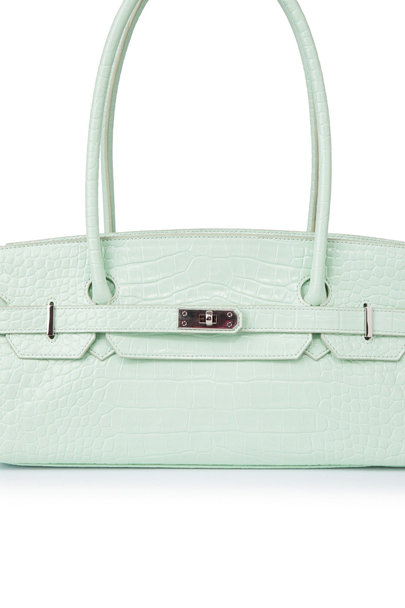 Deinet - CROCODILE PATTERN TWO-WAY BAG IN MINT