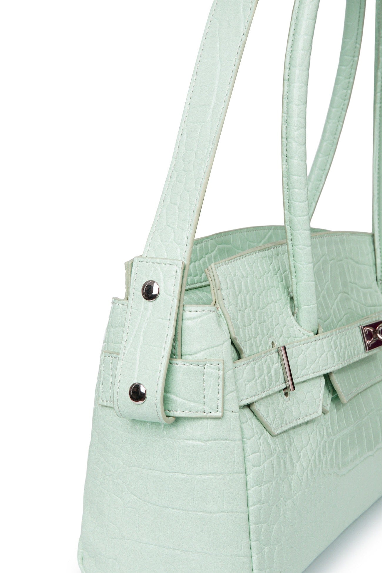 Deinet - CROCODILE PATTERN TWO-WAY BAG IN MINT