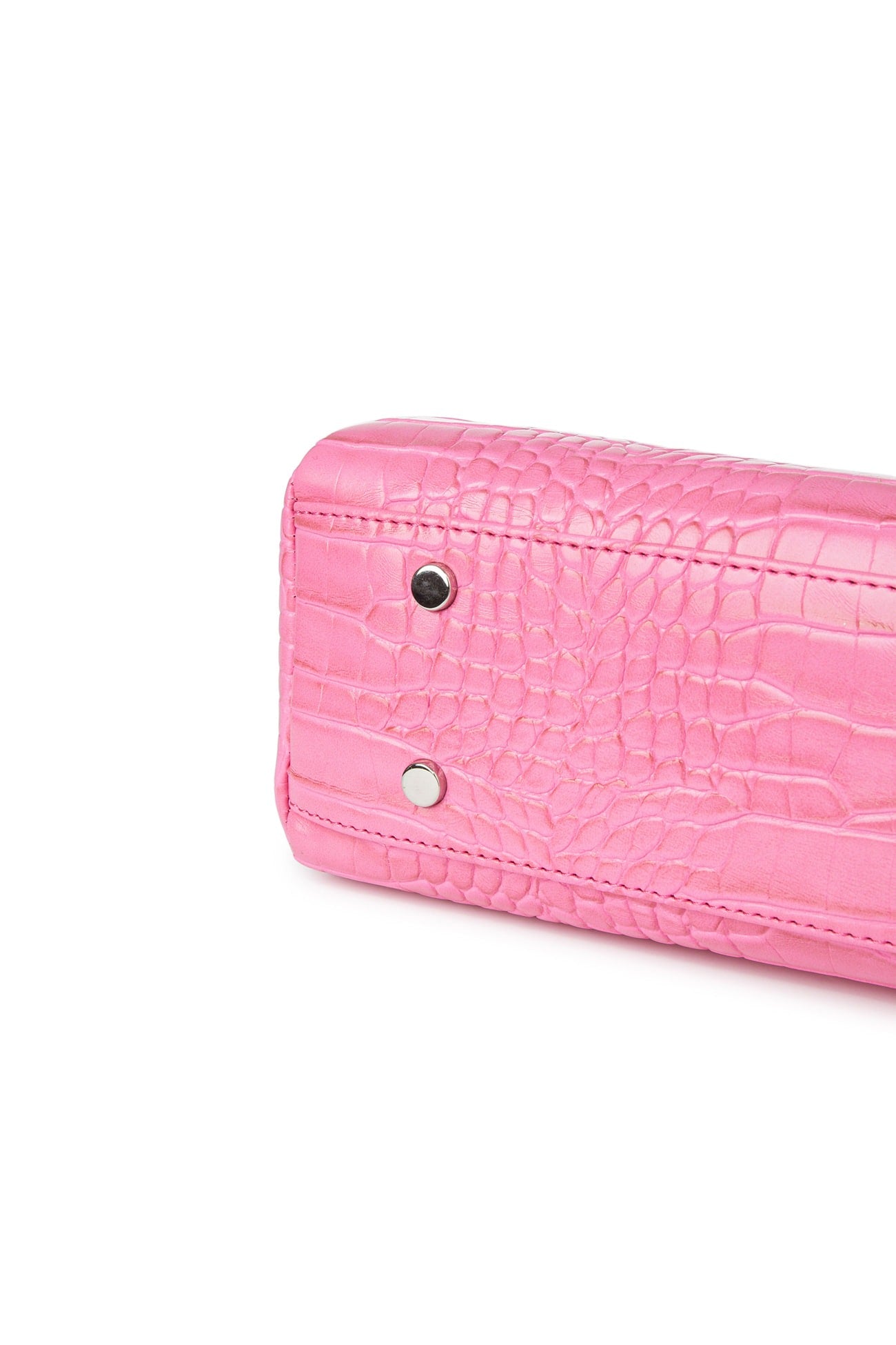 Deinet - CROCODILE PATTERN TWO-WAY BAG IN HOT PINK