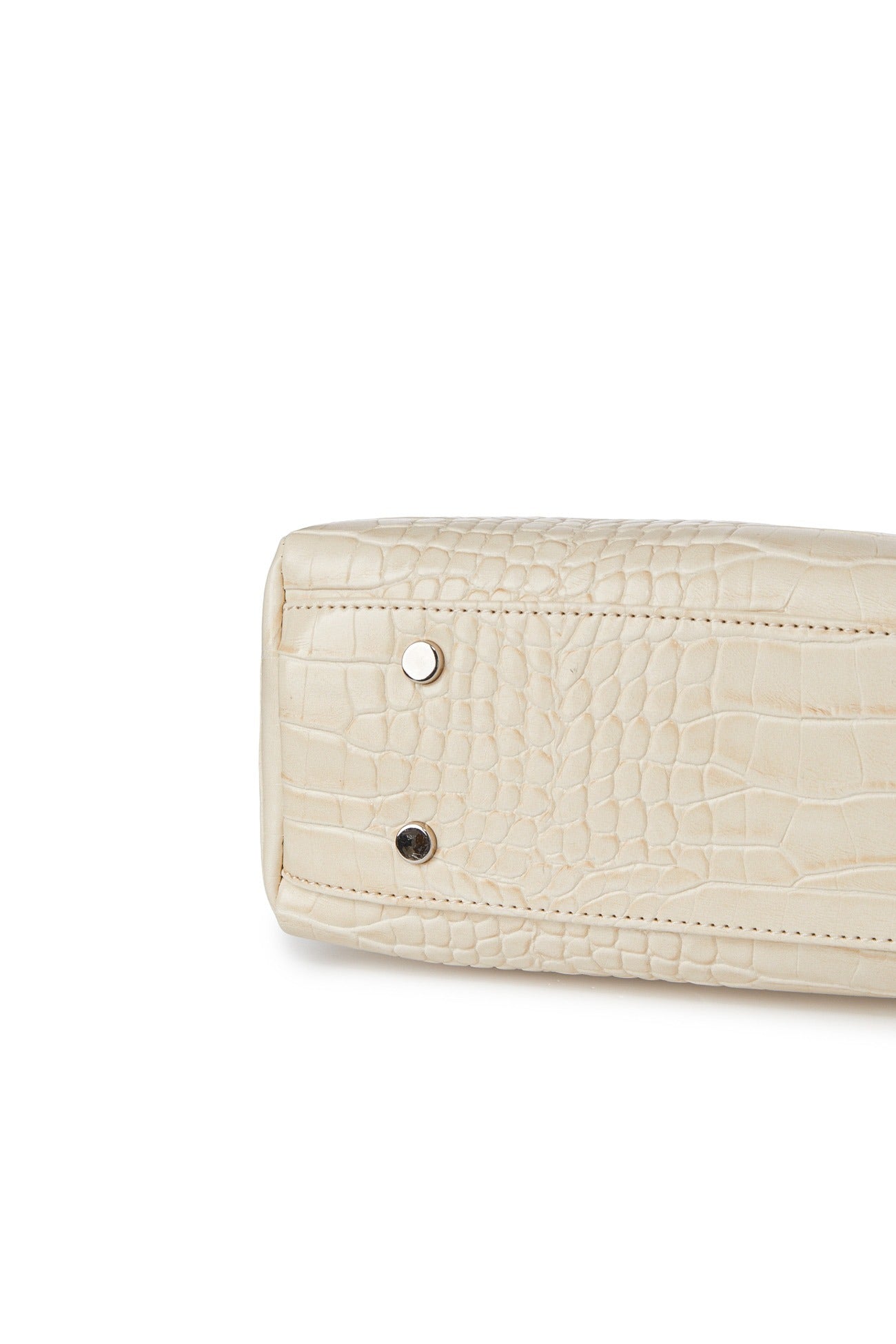 Deinet - CROCODILE PATTERN TWO-WAY BAG IN CREAM