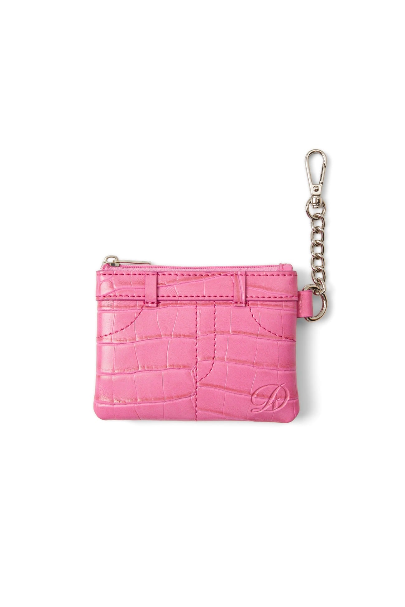 Deinet - CROCODILE PATTERN TWO-WAY BAG IN HOT PINK