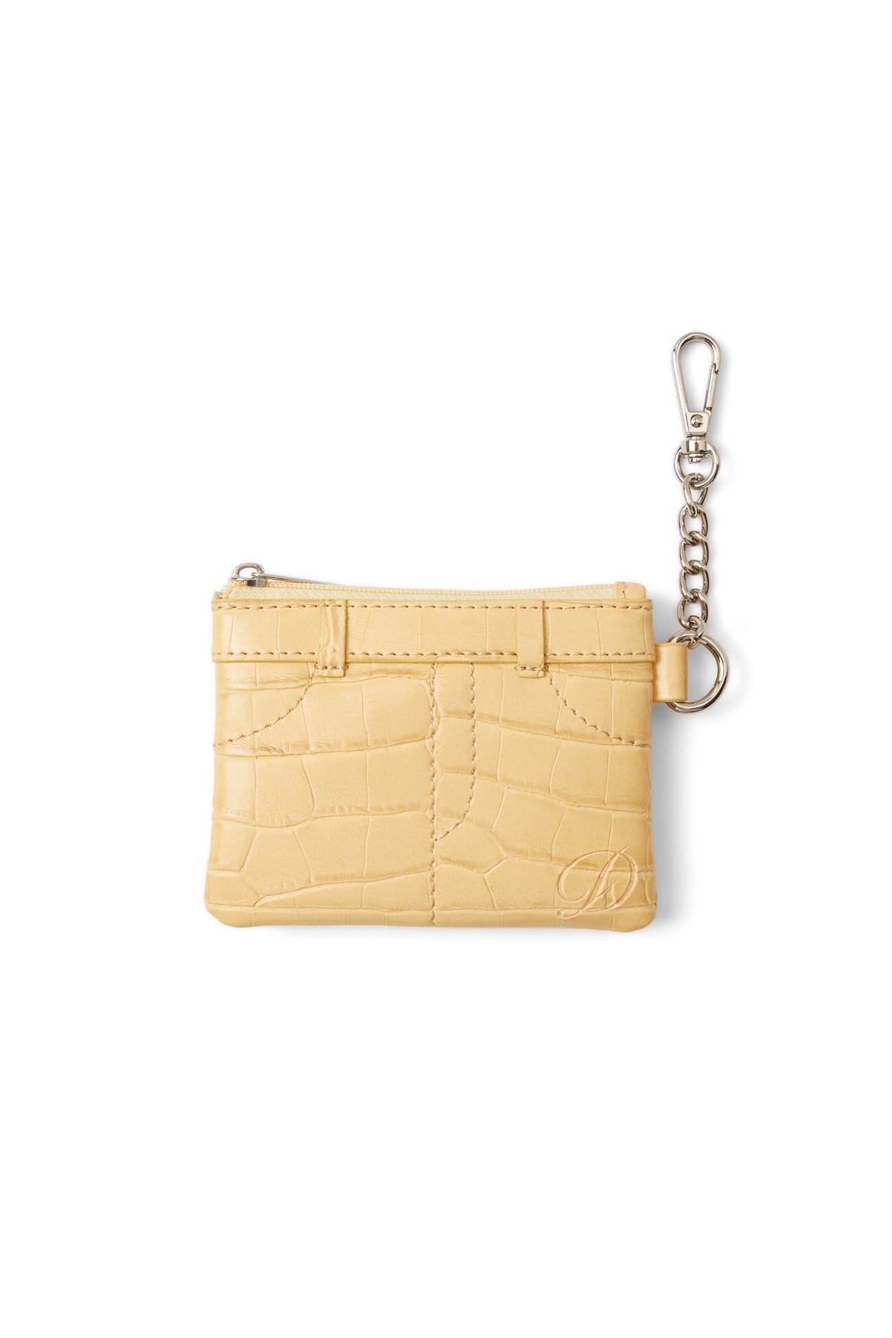Deinet - CROCODILE PATTERN TWO-WAY BAG IN BUTTER