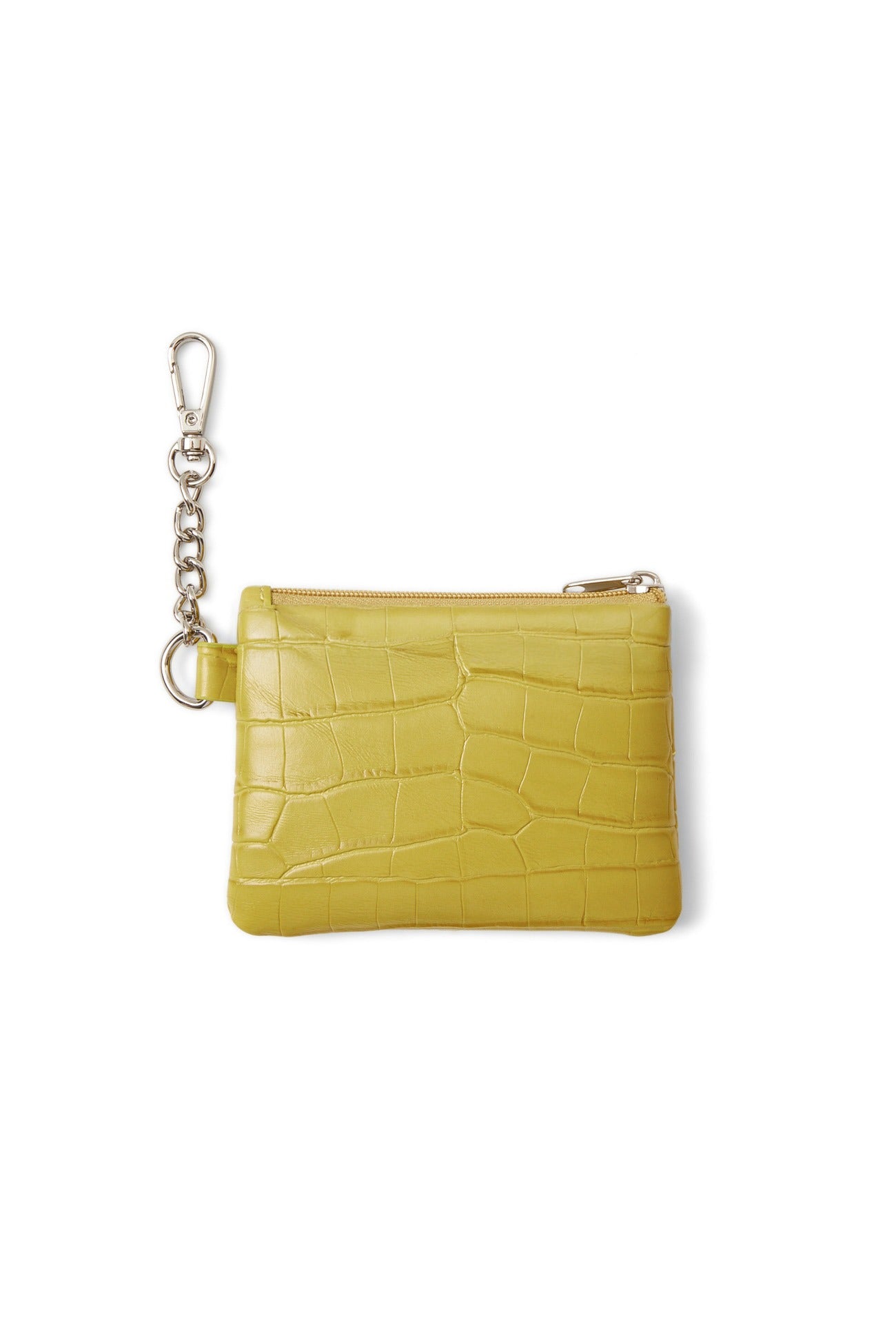 Deinet - CROCODILE PATTERN TWO-WAY BAG IN MUSTARD