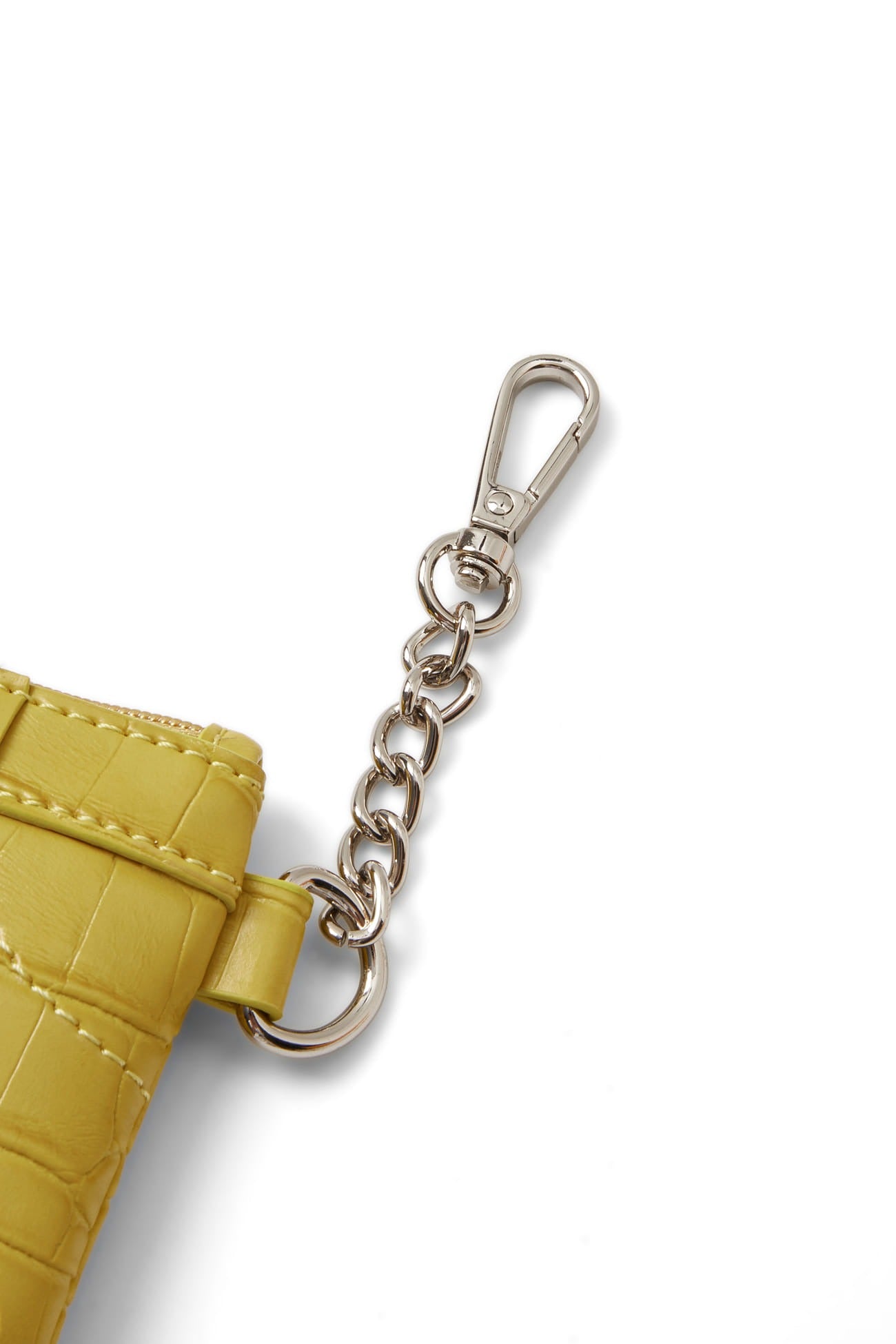 Deinet - CROCODILE PATTERN TWO-WAY BAG IN MUSTARD