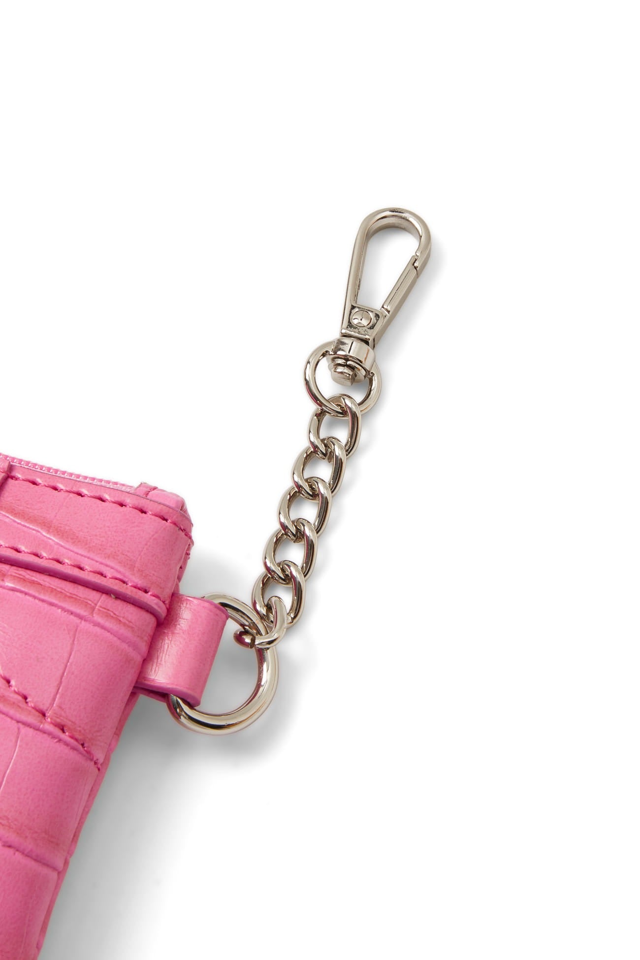 Deinet - CROCODILE PATTERN TWO-WAY BAG IN HOT PINK