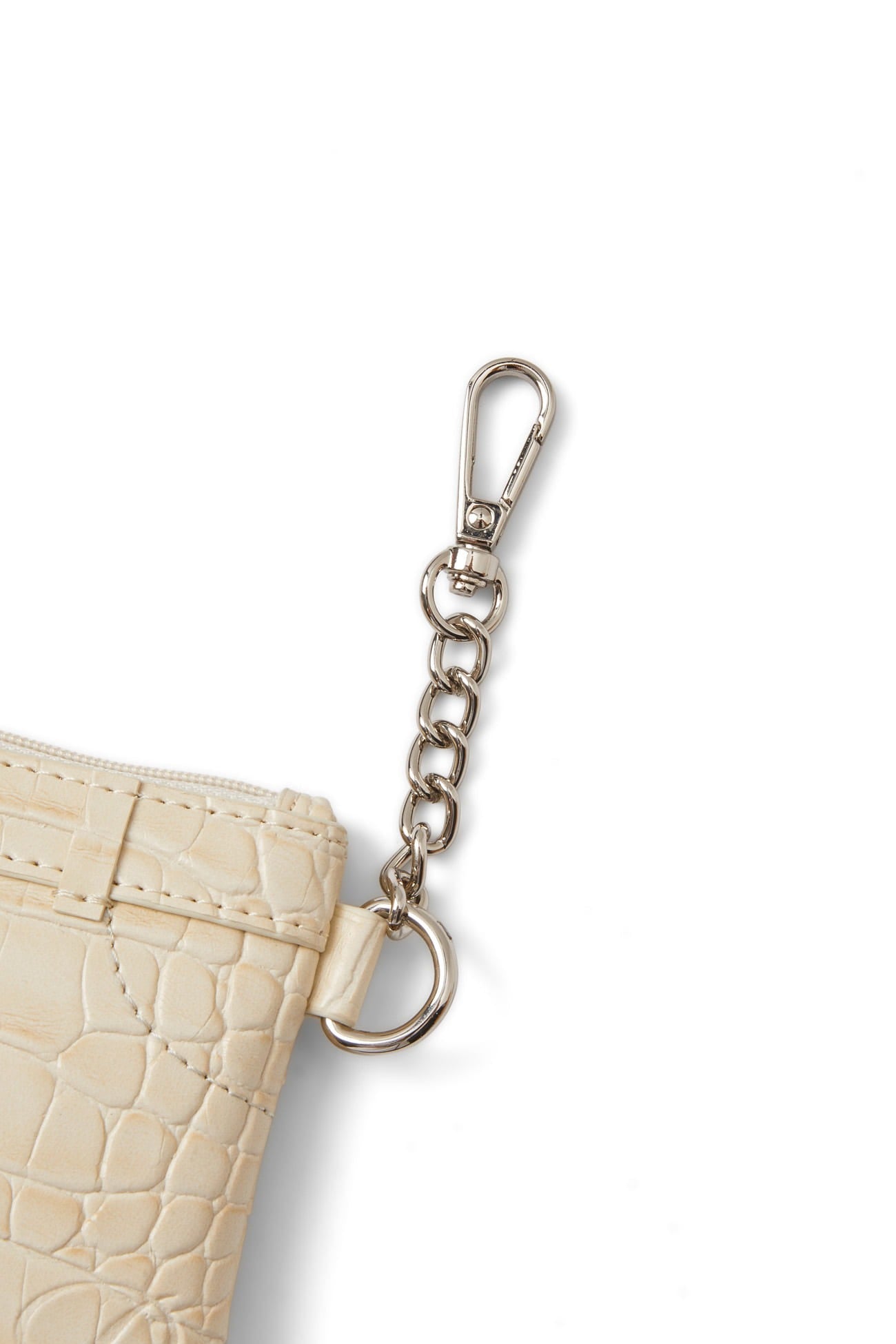 Deinet - CROCODILE PATTERN TWO-WAY BAG IN CREAM