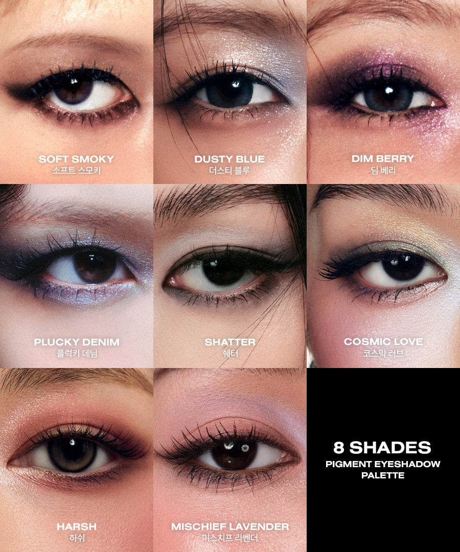 Risky Beauty - PIGMENT EYESHADOW PALETTE (MISCHIEF LAVENDER）