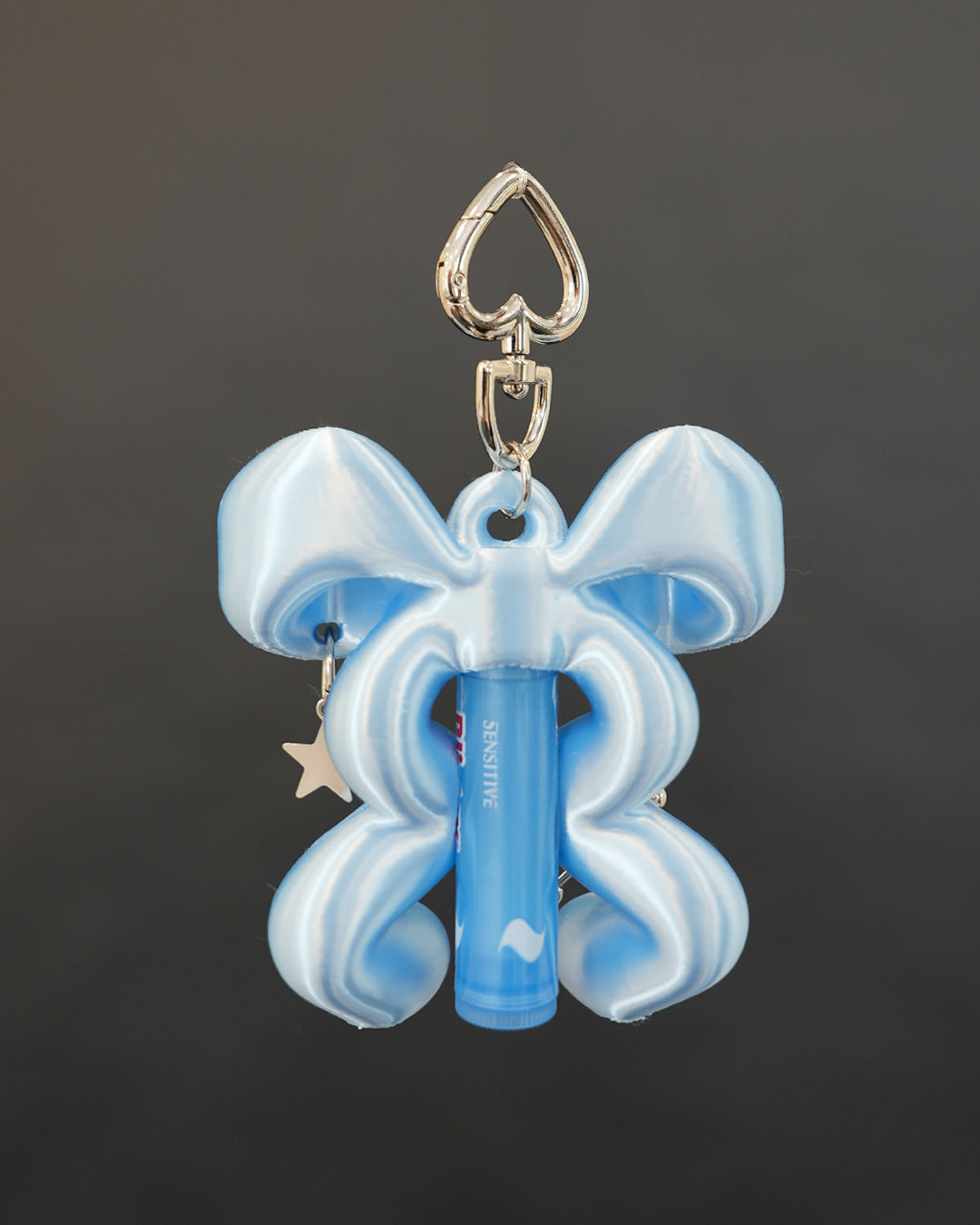 RIBBON BALM KEYCHAIN (Angelic Blue)