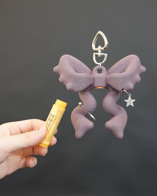 RIBBON BALM KEYCHAIN (Basilisk Purple)