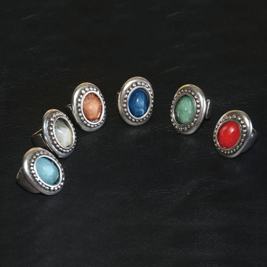 西班牙品牌OA-馬賽克樹脂戒指