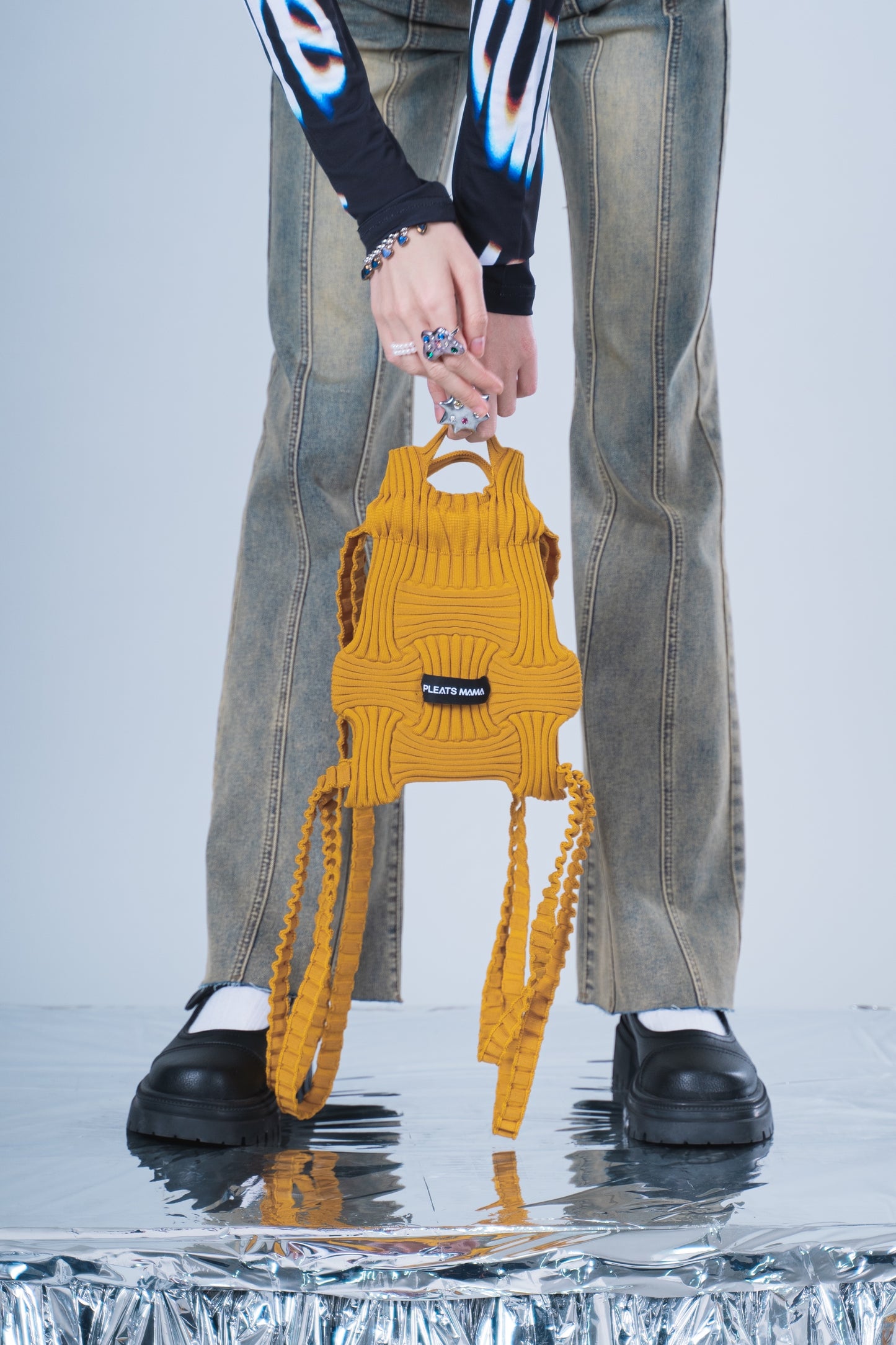 Puzzle Bag - Mini BackPack Mustard