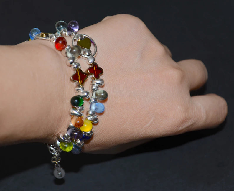 西班牙品牌OA－彩色玻璃珠手鍊