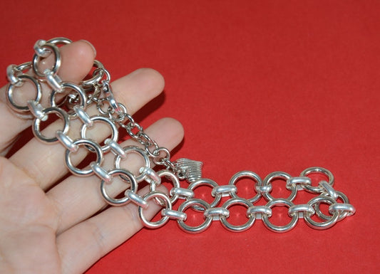 西班牙品牌OA-round circle chain necklace