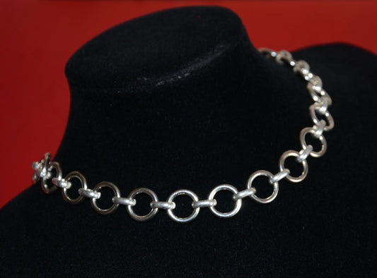 西班牙品牌OA-round circle chain necklace