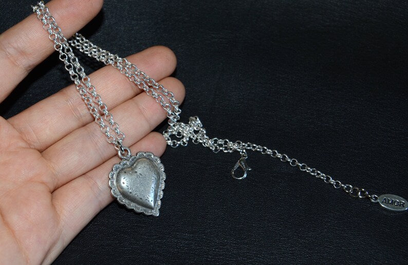 西班牙品牌OA－heart pendant necklace