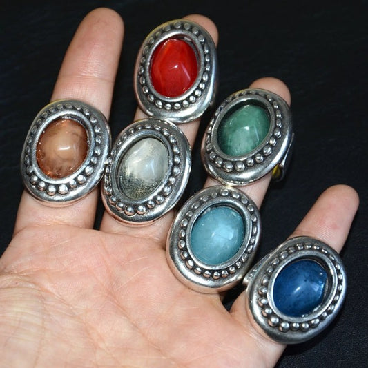 西班牙品牌OA-馬賽克樹脂戒指