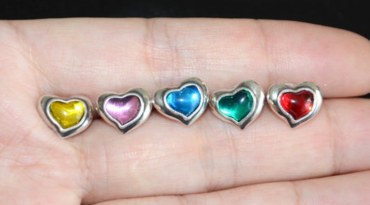 西班牙品牌OA-heart pierced earrings