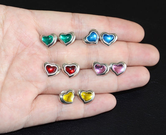 西班牙品牌OA-heart pierced earrings